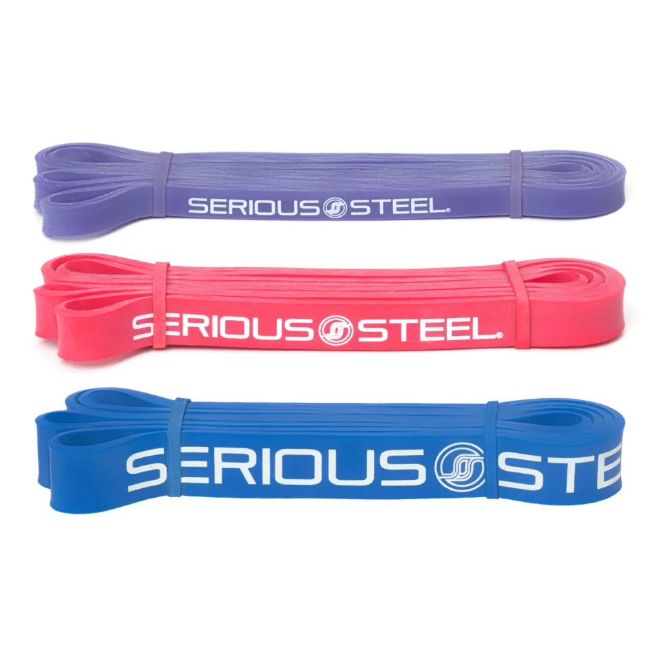 Serious Steel Fitness 41" Assisted Pull-Up Resistance Bands (3-Band Set)